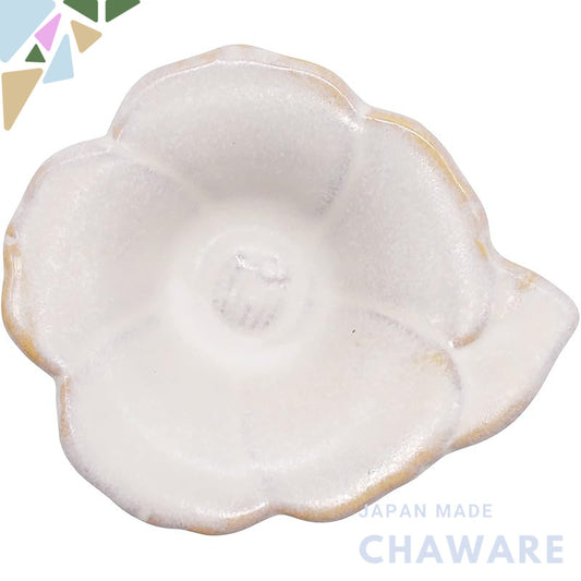 Aito Hana Small Ceramic Dish 8×7 cm – Seto-Yaki, Microwave & Dishwasher Safe, Made in Japan