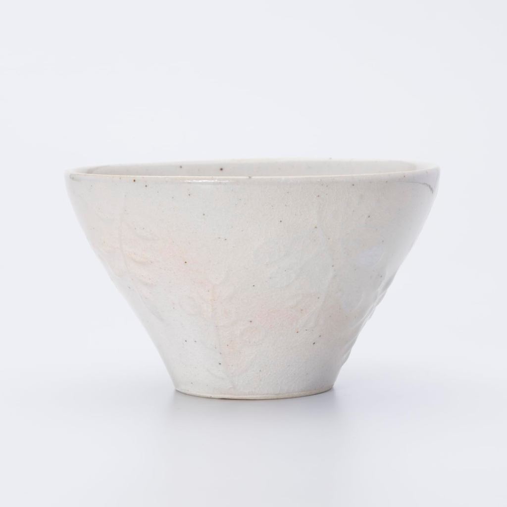Aito Seisakusho 'Ha Gohon-te' White Seto Ware Rice Bowl 11cm Microwave & Dishwasher Safe, Japan