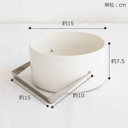 Kamoshika Ceramic Mosquito Coil Holder - Flat Banko-yaki Porcelain, Made in Japan