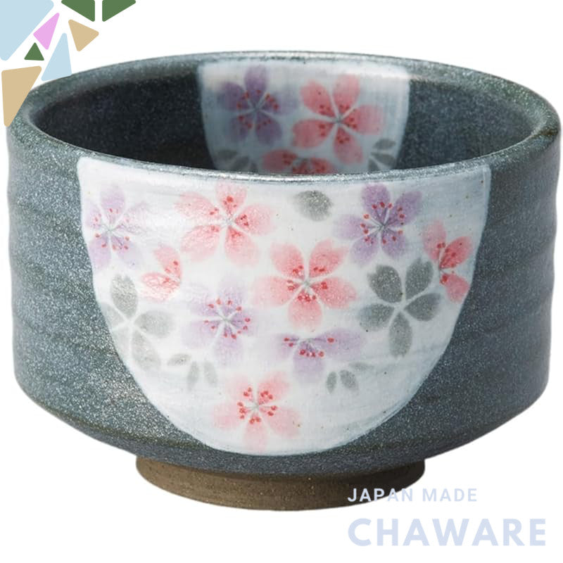 Ale-net Matcha Chawan 11.5×H7.8cm Sakura Black Tea Bowl for Tea Ceremony Mino-yaki Japan