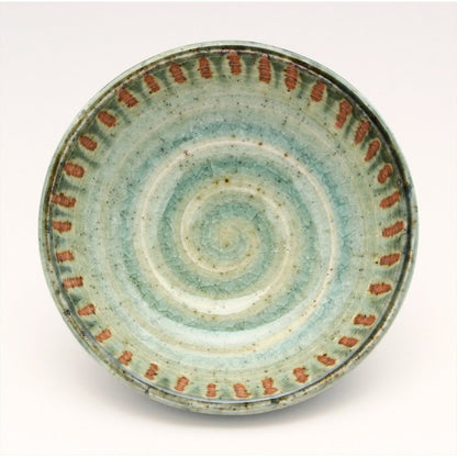 Seto Ware Shinsen Pottery Ash-Glazed "Tokusa" Pattern Japanese Tableware – Plates & Bowls (Made in Japan)