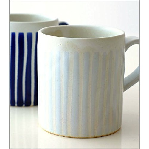 SUI Seto Ceramic 230ml Stripe Mug — Modern Line Design, Microwave & Dishwasher Safe, Made in Japan