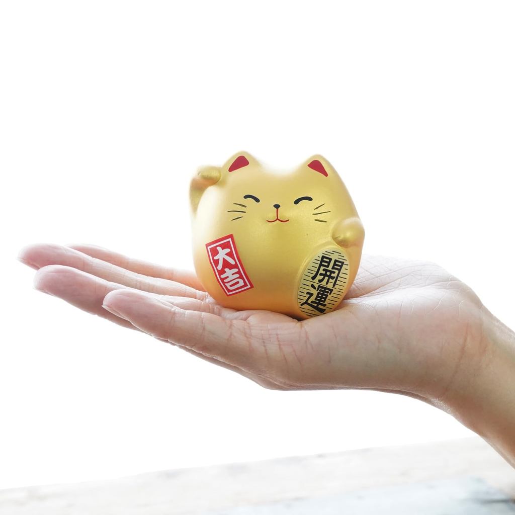 COTONOHA Banko-yaki 2.2-Inch Maneki Neko Lucky Cat Figurine – Made in Japan