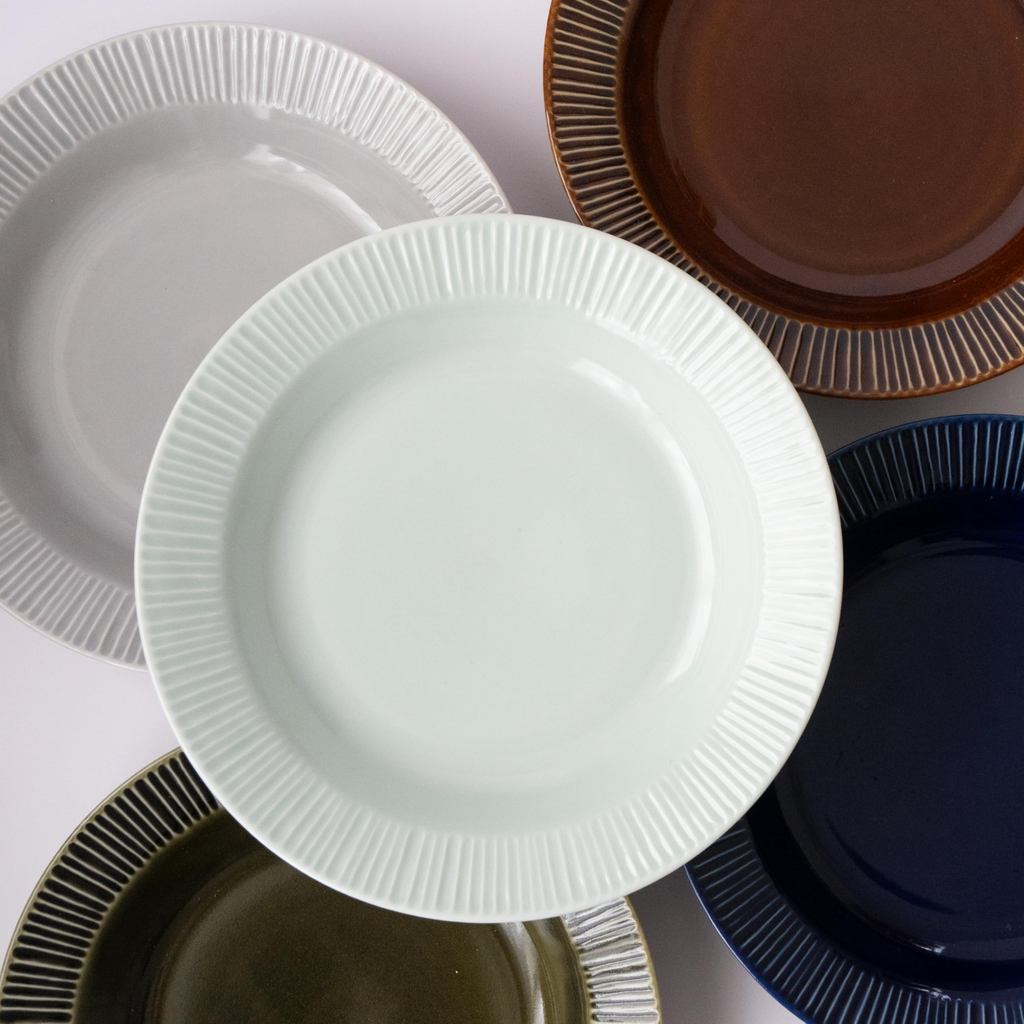 aito Sogi Curry & Pasta Plate 21cm Microwave & Dishwasher Safe Mino Ware Light Blue, Made in Japan