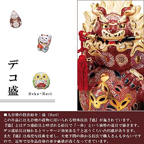 Waza no Kura Kutani Ware Ceramic Owl Figurine — Luxury Hand-Painted Good Luck Home Décor Gift