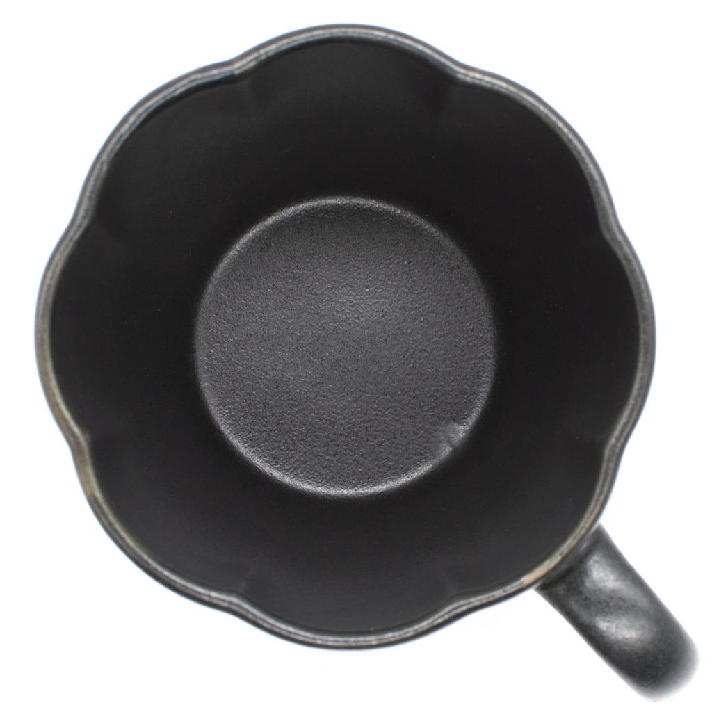 aito Hana 360ml Black Kurobeni Seto-yaki Ceramic Mug Microwave/Dishwasher Safe Made in Japan