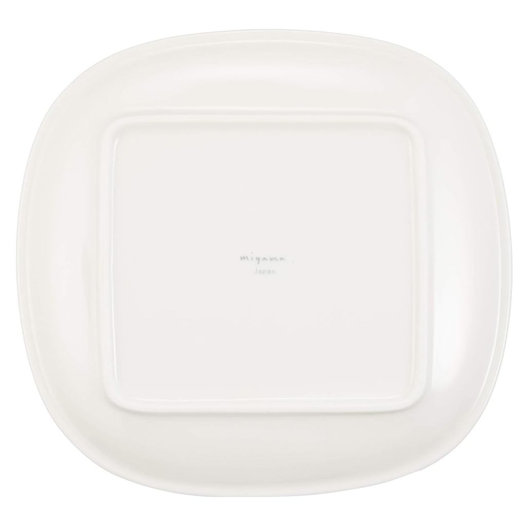 Miyama "Crust" 19×18 cm Mino Ware Bread/Side Plate – Microwave & Dishwasher Safe, Made in Japan