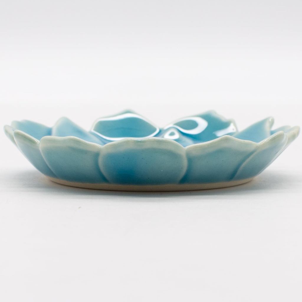aito Katachi 8cm Anemone Small Plate Asagi Blue Seto ware Microwave & Dishwasher Safe Japan