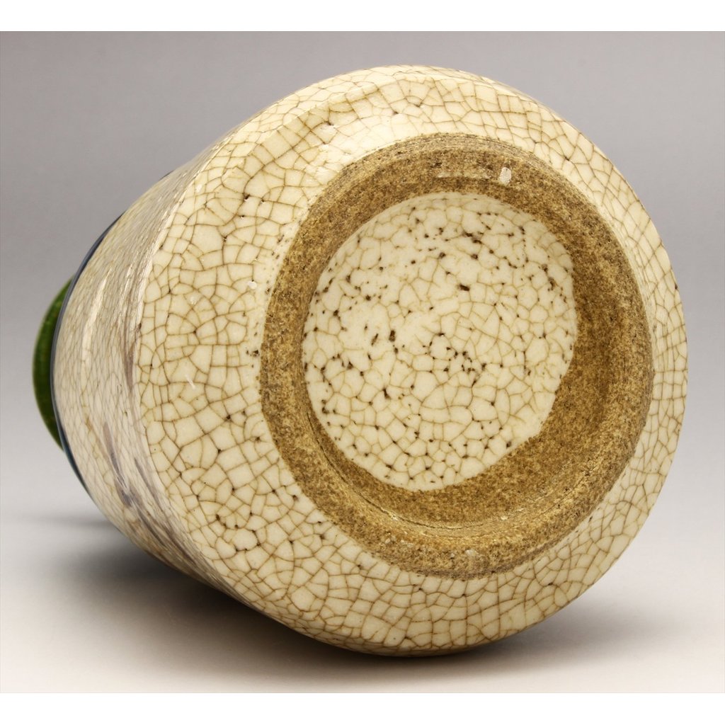 Seto-yaki "Kato Rokubei" Oribe-Glazed Japanese Handmade Ceramic Tableware