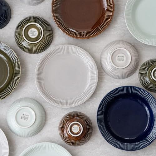 aito Sogi Curry & Pasta Plate 21cm - Microwave & Dishwasher Safe Mino Ware Navy Japan