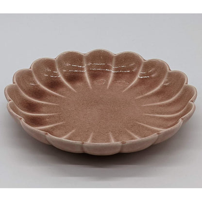 Seto Ware "Rinka" Chrysanthemum Scalloped 16cm Side Plate Made in Japan