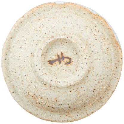 Seto Ware Sake Cup Kozuke Small Bowl Plate 10cm Shinsen Pottery Iga Ash Glaze Gray Made in Japan