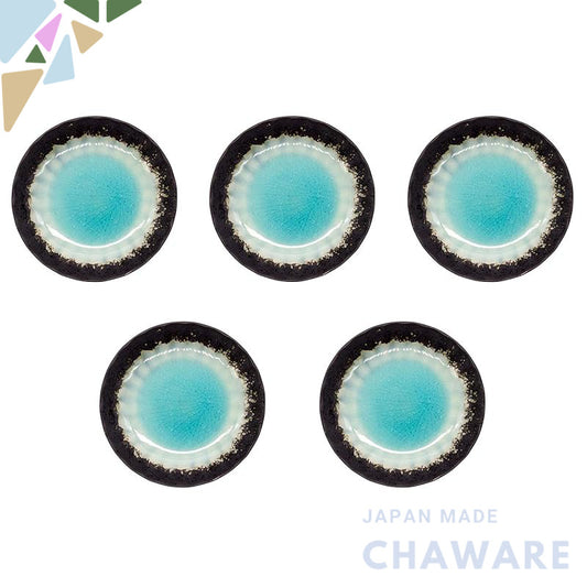 Mino Ware 12cm Small Plate Set of 5 – Made in Japan