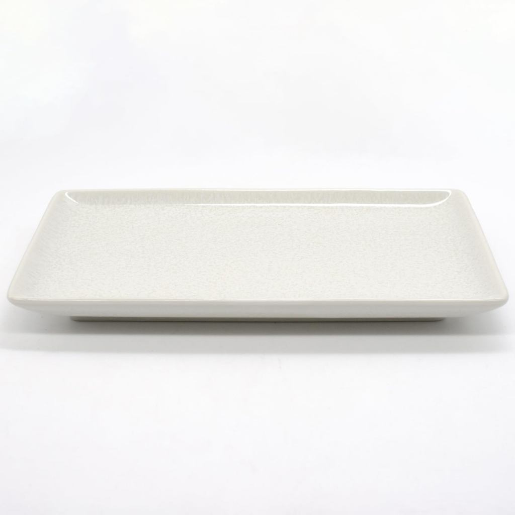 Aito "Natural Color" Mino Ware Rectangular Serving Plate 21 x 13 cm – Microwave & Dishwasher Safe, Made in Japan