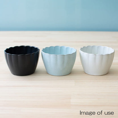 aito Seisakusho "Hana" 9cm Seto Ware Small Bowl - Microwave & Dishwasher Safe, Silver Leaf, Made in Japan