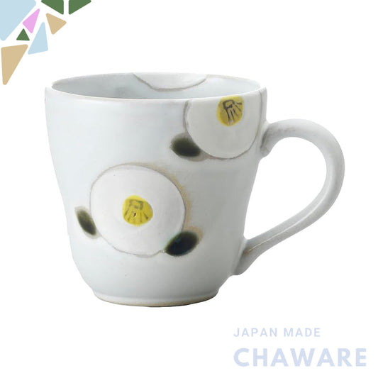 Craftsman House Seto-Yaki Camellia Mug — Traditional Japanese Farmhouse Café Style, Made in Japan