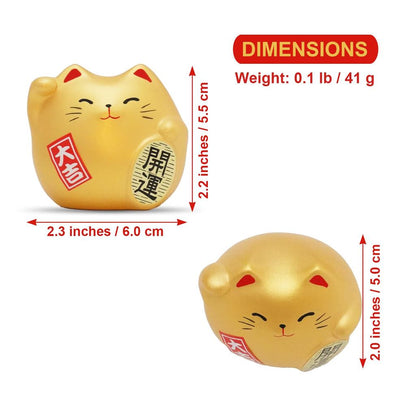COTONOHA Banko-yaki 2.2-Inch Maneki Neko Lucky Cat Figurine – Made in Japan