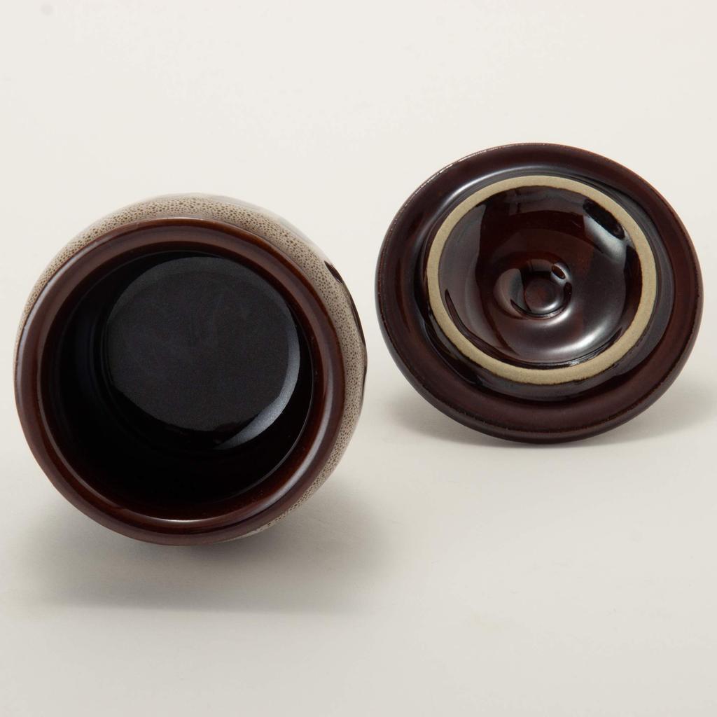 TAMAKI Mini Candy Storage Jar 120ml (Dia 6.8 x H 8.2 cm) Made in Japan Small Food Storage Container