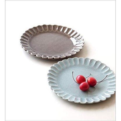 Hana Kasane 20cm Seto Ware Ceramic Plate — Cute, Simple, Made in Japan