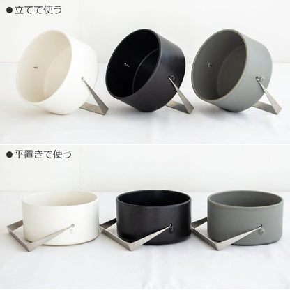 Kamoshika Ceramic Mosquito Coil Holder - Flat Banko-yaki Porcelain, Made in Japan