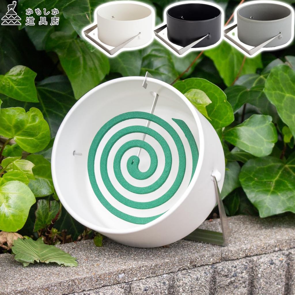 Kamoshika Ceramic Mosquito Coil Holder - Flat Banko-yaki Porcelain, Made in Japan
