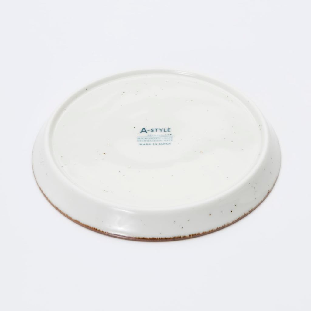 aito "Grain" Mino Ware Ceramic Plate – Microwave & Dishwasher Safe, Made in Japan (15 cm / 23 cm, Blue or Brown)