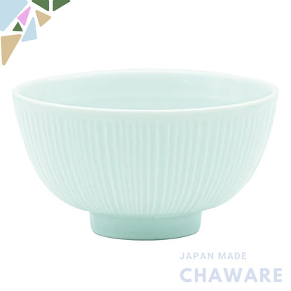 aito 'Sogi' 11cm Rice Bowl - Light Blue Mino Ware Ceramic, Microwave/Dishwasher Safe, Japan