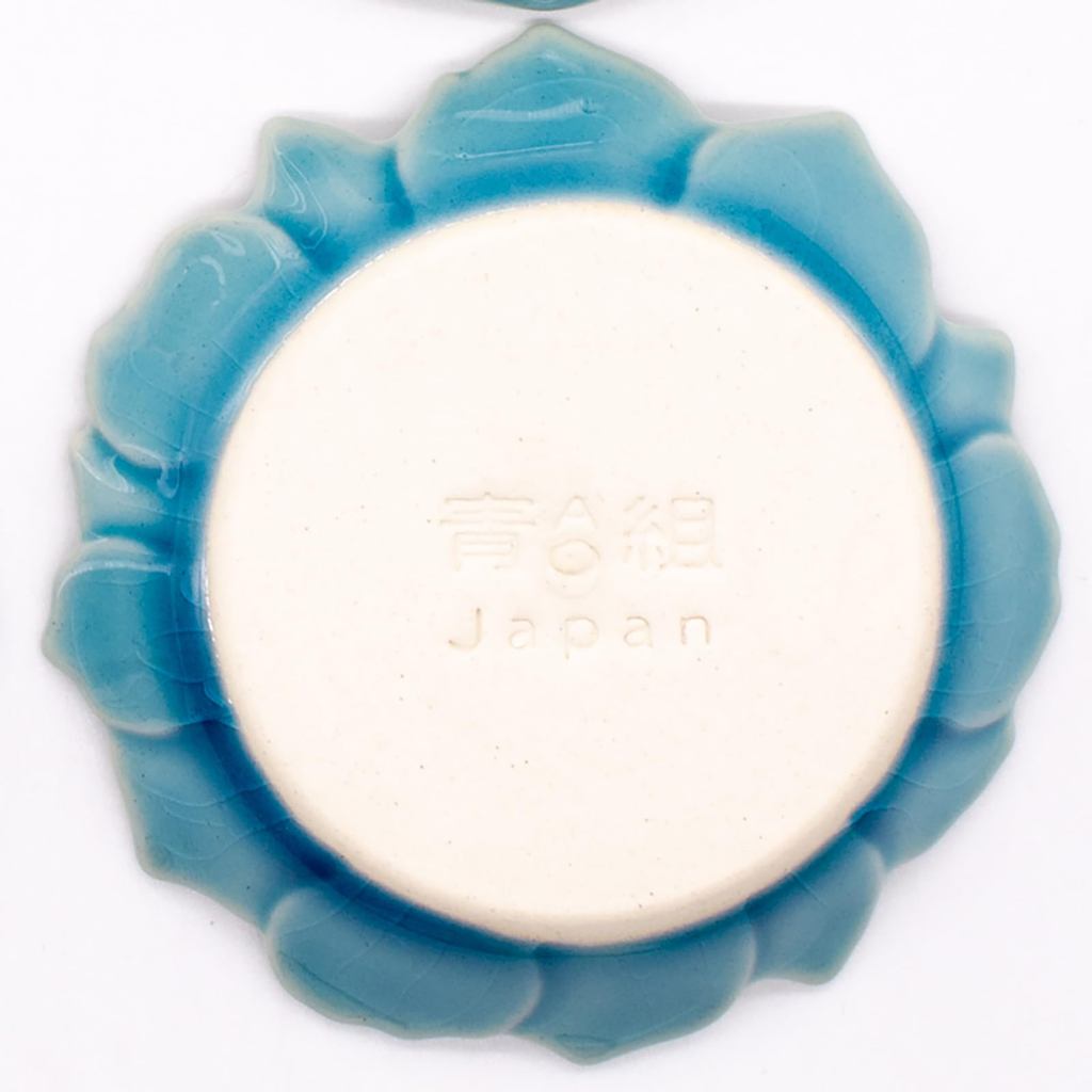 aito Katachi 8cm Anemone Small Plate Asagi Blue Seto ware Microwave & Dishwasher Safe Japan