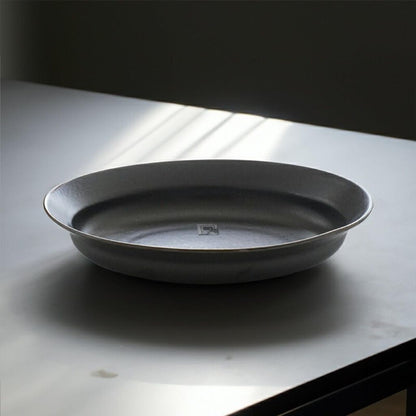 Seto-yaki Deep Ceramic Plate – Made in Japan, Microwave & Dishwasher Safe, Multipurpose Pasta/Curry/Salad Dish