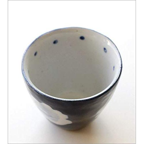 Stylish Japanese Seto-yaki Ceramic Yunomi Tea Cup 210cc RURI Free Cup - Cute Handcrafted Pottery