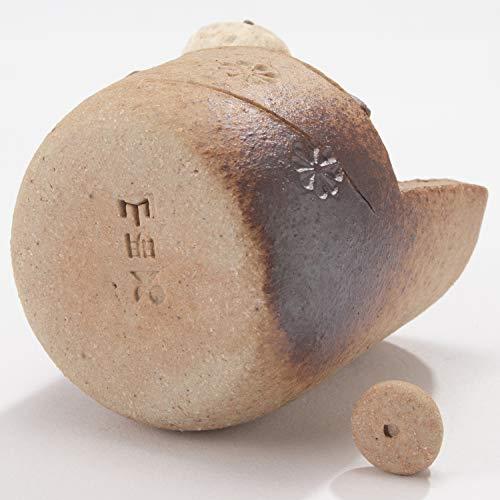 Shigaraki Ware Ceramic Owl Incense Holder & Dish — Made in Japan