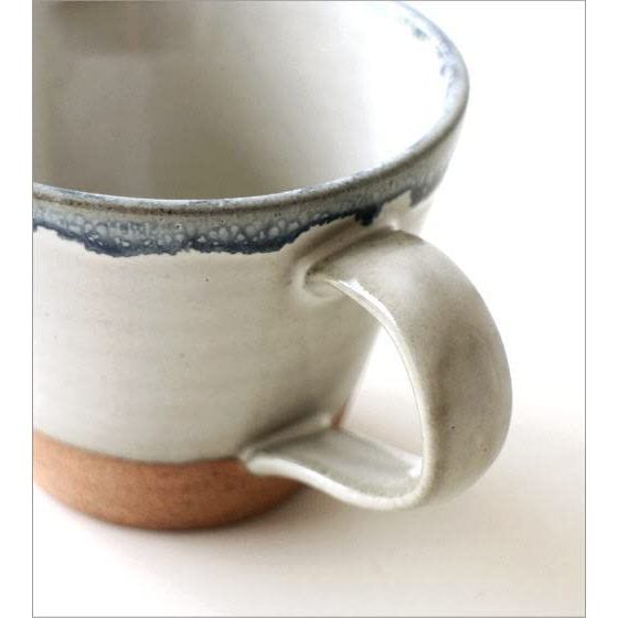 Seto-yaki Ceramic Cup & Saucer 170ml Made in Japan Coffee Cup Set Nuvola Blue Microwave/Dishwasher Safe