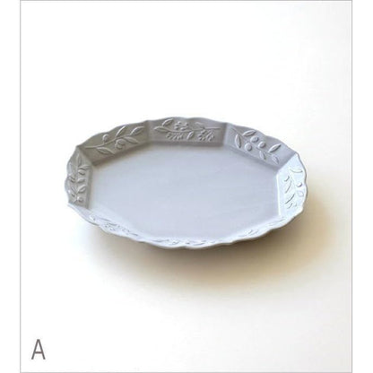 Seto-yaki Olive Oval Ceramic Plate – Japanese-Made Medium-Large Main Dish, Simple Classic Tableware