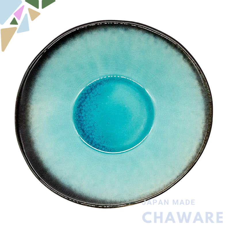 Mino Ware Shinkai Glaze Japanese Ceramic Serving Dish – Assorted Shapes & Sizes