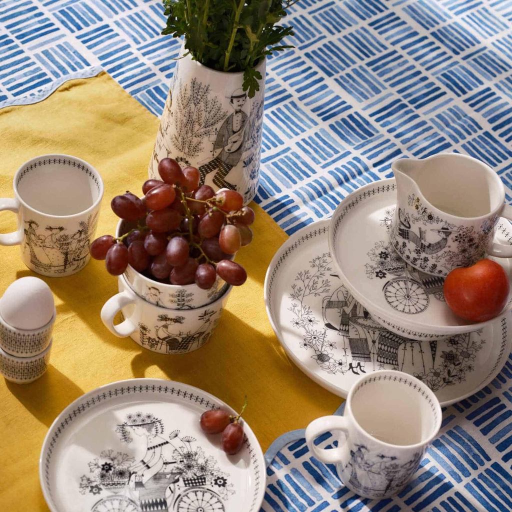 ARABIA Emilia Porcelain Tableware – Mugs, Plates & Bowls (Authentic Import)