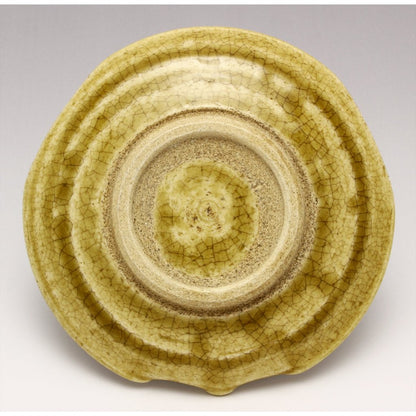 Seto Ware "Kato Rokubei" Coffee Cup & Saucer - 150ml, Yellow Seto Floral, Gift Boxed, Made in Japan