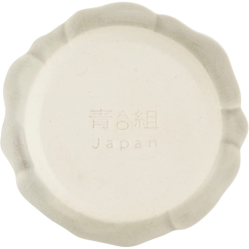 Aito Katachi 4pc Small Plates 7.7x7.5cm Hai-Ao Gray Seto-yaki Microwave & Dishwasher Safe Japan