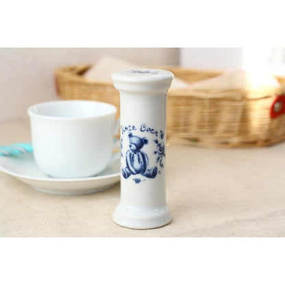cerapockke Rose Bear 3-Minute Hourglass, Made in Japan Seto Ware Tea Timer for Herb & Black Tea