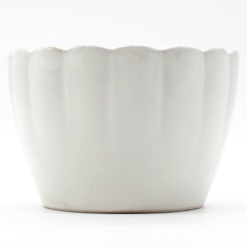 aito Seisakusho "Hana" 9cm Seto Ware Small Bowl - Microwave & Dishwasher Safe, Silver Leaf, Made in Japan