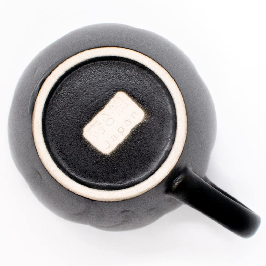 aito Hana 360ml Black Kurobeni Seto-yaki Ceramic Mug Microwave/Dishwasher Safe Made in Japan