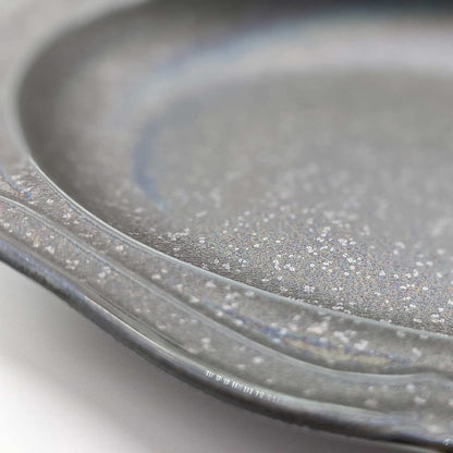 Cadre Mino Ware Antique-Style Oval Relief Ceramic Plate/Bowl – Microwave-Safe, Made in Japan