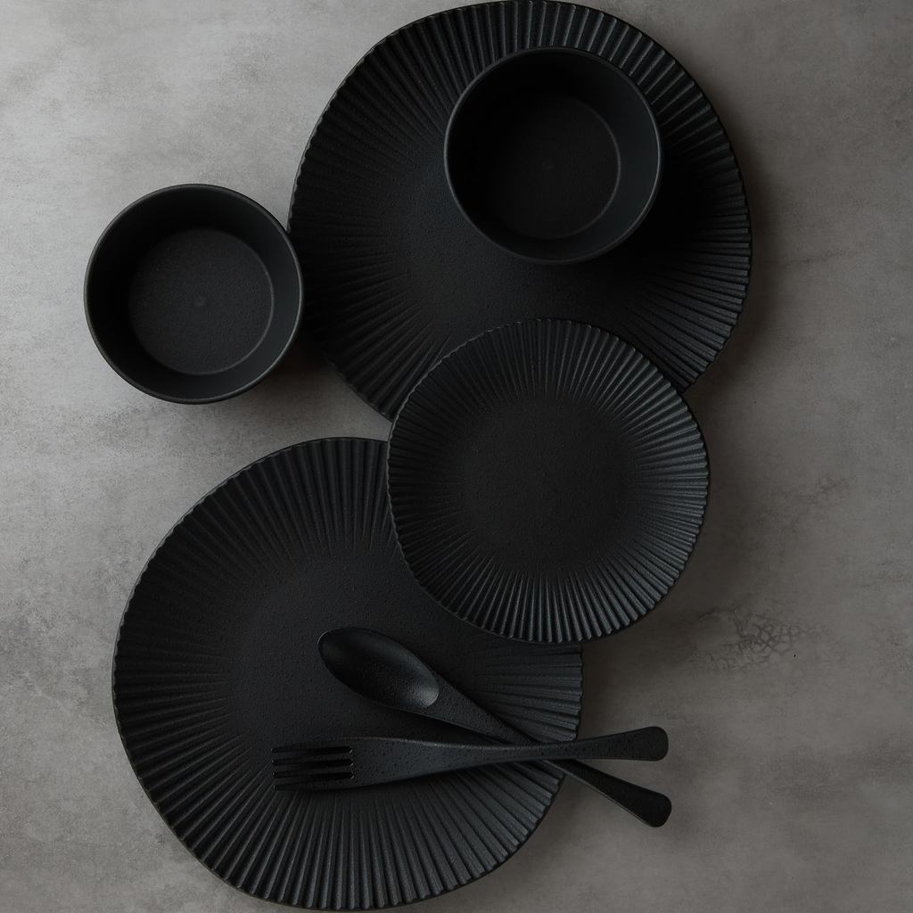 Ware Hendey 11cm Square Unbreakable Small Bowl - Premium Black, Heat-Resistant to 240°C, Microwave & Dishwasher Safe, High-Durability BPA-Free Resin Tableware with Ceramic Look - Made in Japan