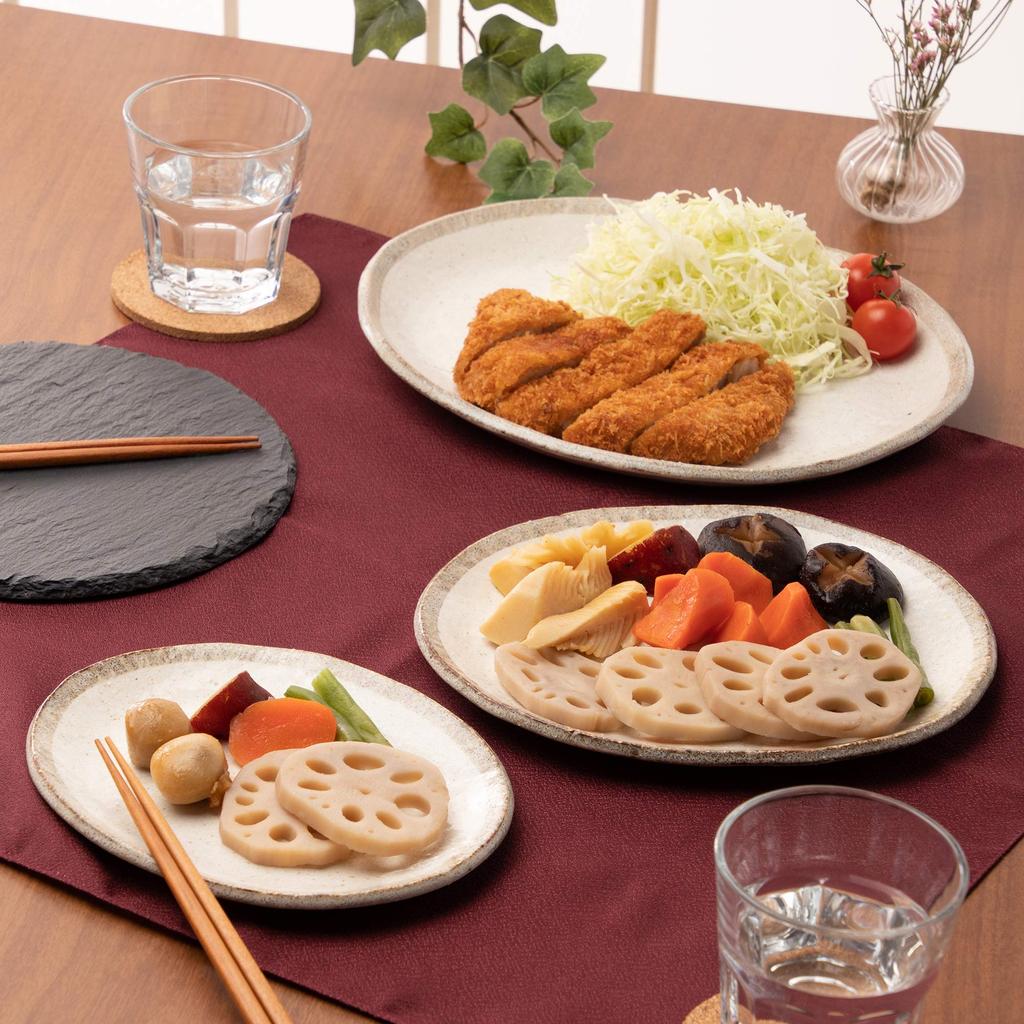 Mino Ware Shirokaratsu White Oval Plate