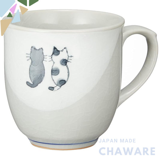 Seto Ware Cute Cat Ceramic Mug 250ml Japanese-Made — Assorted Cat Designs