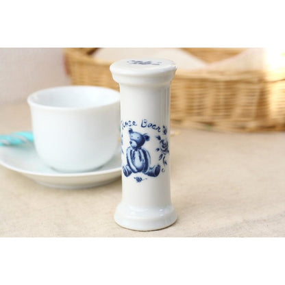 cerapockke Rose Bear 3-Minute Hourglass, Made in Japan Seto Ware Tea Timer for Herb & Black Tea