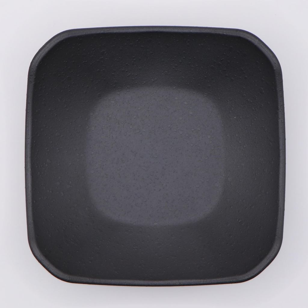 Ware Hendey 11cm Square Unbreakable Small Bowl - Premium Black, Heat-Resistant to 240°C, Microwave & Dishwasher Safe, High-Durability BPA-Free Resin Tableware with Ceramic Look - Made in Japan