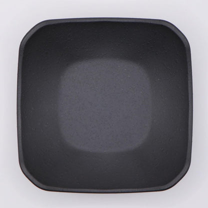 Ware Hendey 11cm Square Unbreakable Small Bowl - Premium Black, Heat-Resistant to 240°C, Microwave & Dishwasher Safe, High-Durability BPA-Free Resin Tableware with Ceramic Look - Made in Japan
