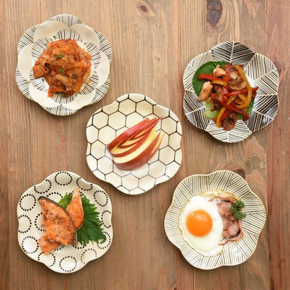 natural69 Hasami-yaki Kohiki Glazed Hexagonal Pressed Small Plate – Japanese Ceramic Side Plate, Microwave & Dishwasher Safe