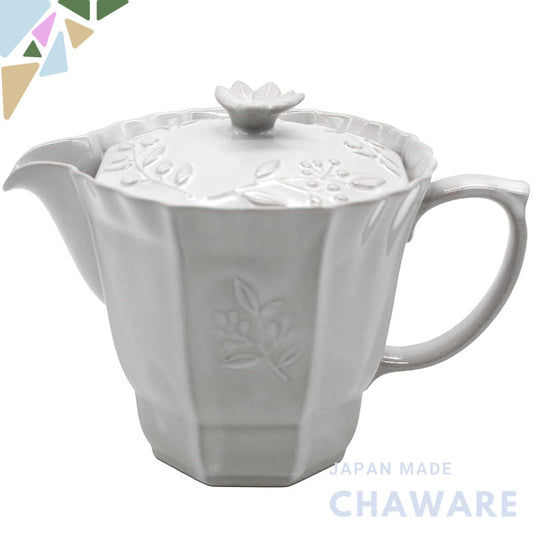 aito "Olive" Seto Ware Ceramic Teapot 430ml – Microwave & Dishwasher Safe, Made in Japan