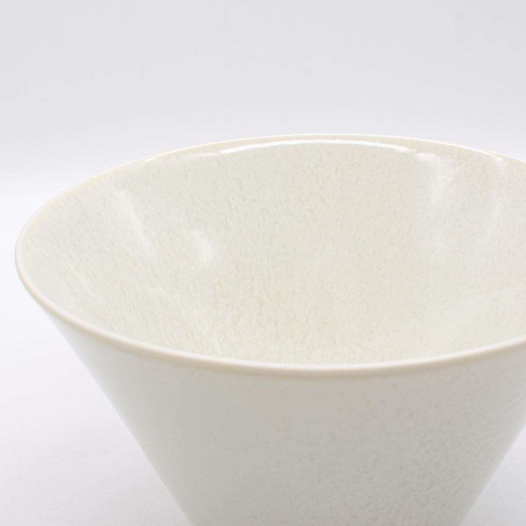 Aito Natural Color Mino Ware Large Donburi/Ramen Bowl 17cm x 9.4cm — Microwave & Dishwasher Safe Japanese Ceramic